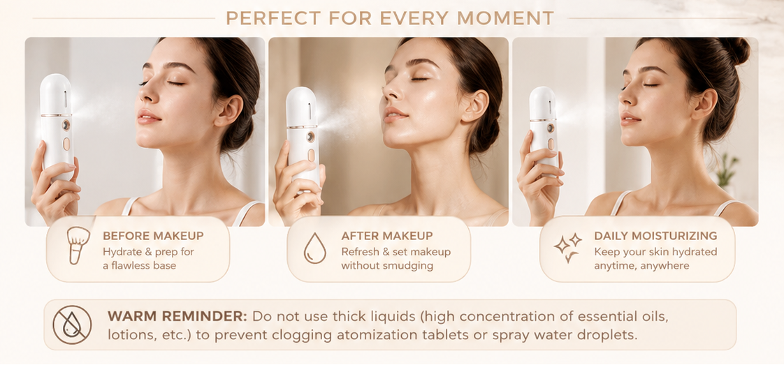 Lorairé™ Nano Mini Facial Mist Steamer