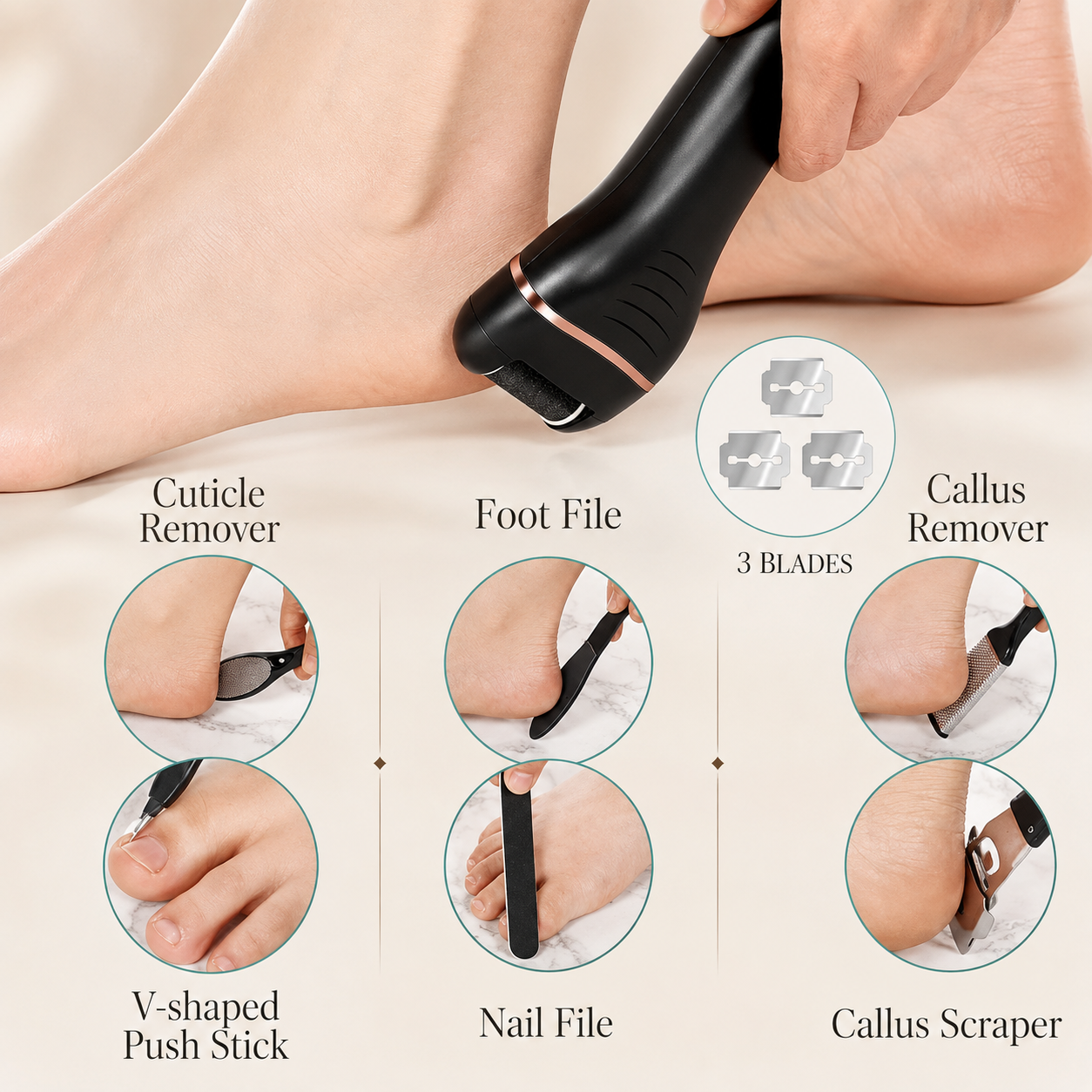 Lorairé™ Electric Callus Remover